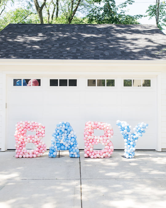 OUTDOOR - Gender Reveal BABY Mosaic Letters - 4ft