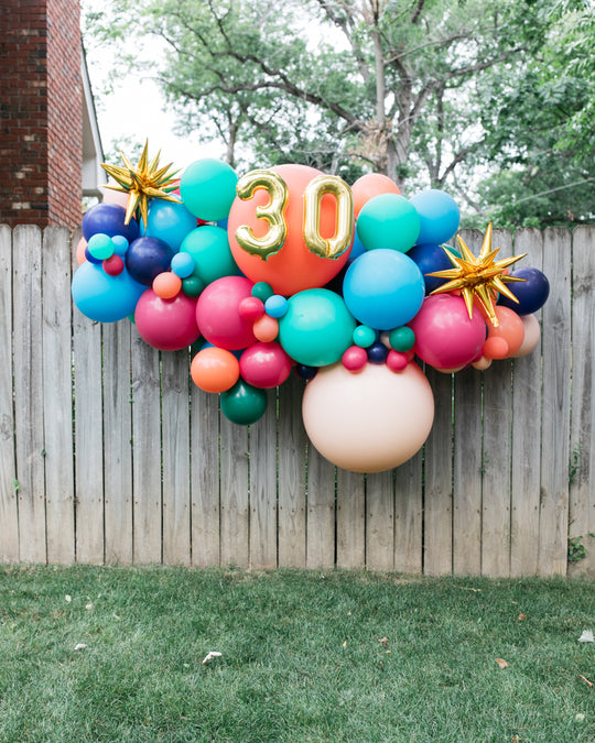 OUTDOOR - Birthday - Balloon Install Piece with Number - 6ft