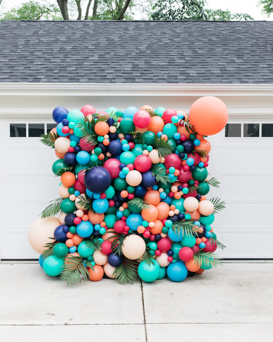 OUTDOOR - Birthday - Balloon Wall with Greenery