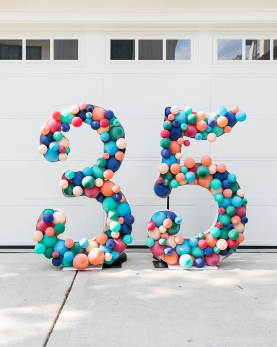 OUTDOOR - Birthday Mosaic Number - Set of 2