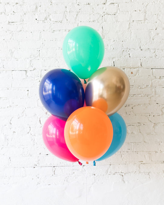 Party Animal Theme - 11in Balloons - bouquet of 7