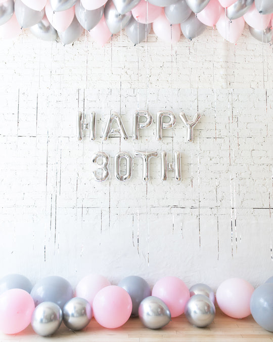 Pink Chic - Ceiling, Floor & Letter Balloons Set