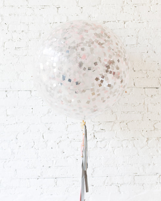 Pink Chic - Confetti Giant Balloon with Tassel
