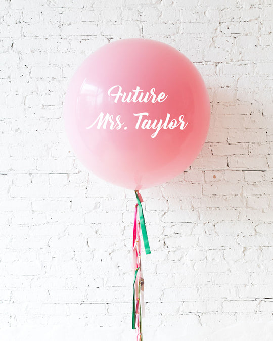Flamingo Fling - Personalized Future MRS. Balloon with Tassel