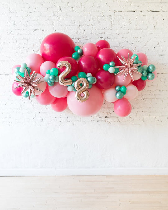 OUTDOOR-Flamingo Fling - Number Backdrop Balloon Garland Install Piece