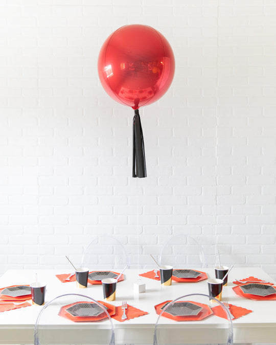 Catch Em All Theme - 16in Red Foil Balloon Centerpiece