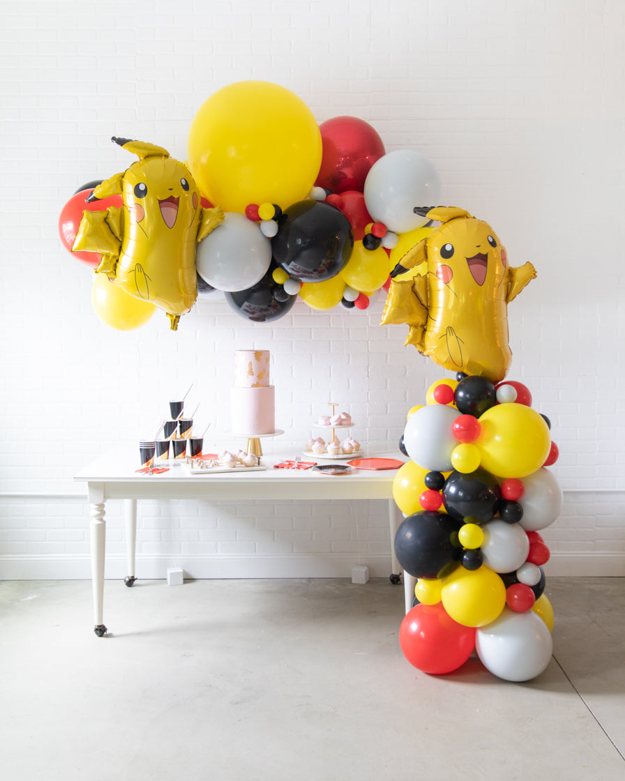 Catch Em All - Pikachu Foil Balloon Column - 4ft
