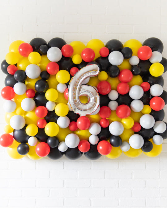 Catch Em All - Number Balloon Backdrop Board - 30inx40in