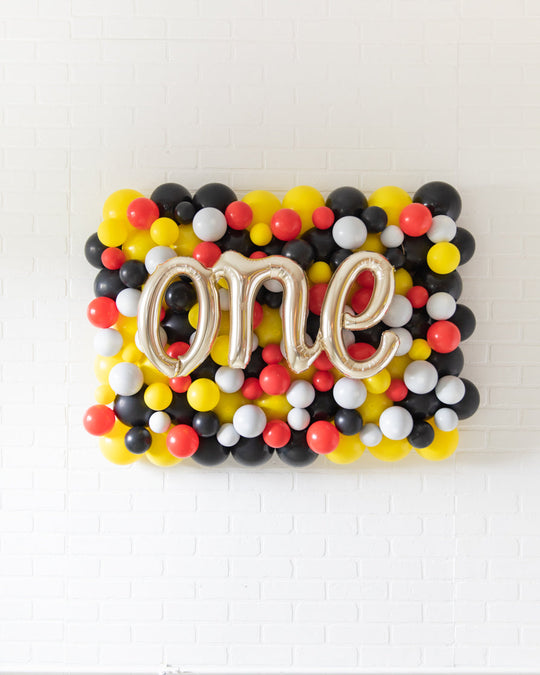 Catch Em All - ONE Script Balloon Backdrop Board - 30inx40in