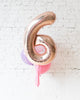 Princess-balloon-number-bouquet-foil-latex-pink-Tassel