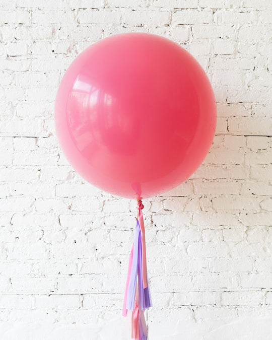 Rose Giant Balloon and Princess Theme Tassel