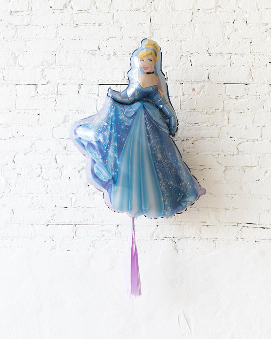 33in Cinderella Foil Balloon and Lavender Skirt