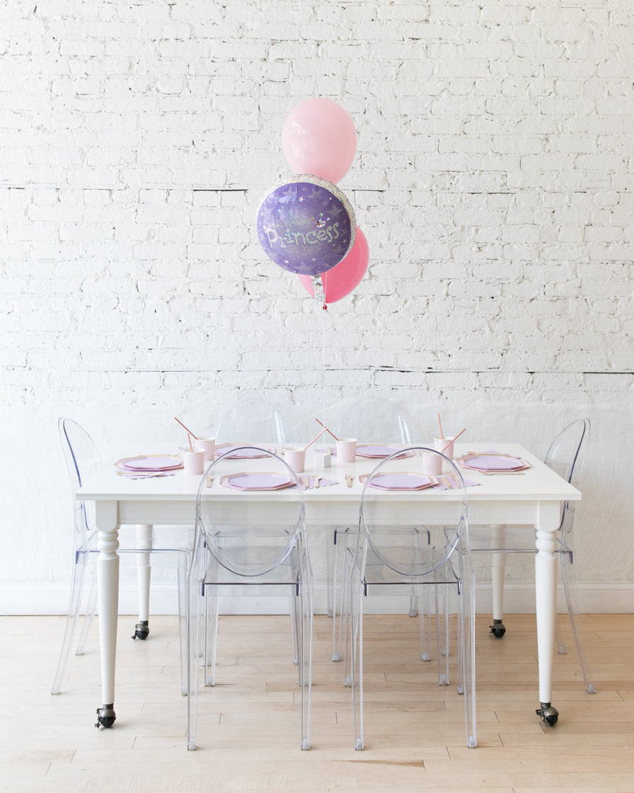 Princess-balloon-centerpiece-bouquet-foil