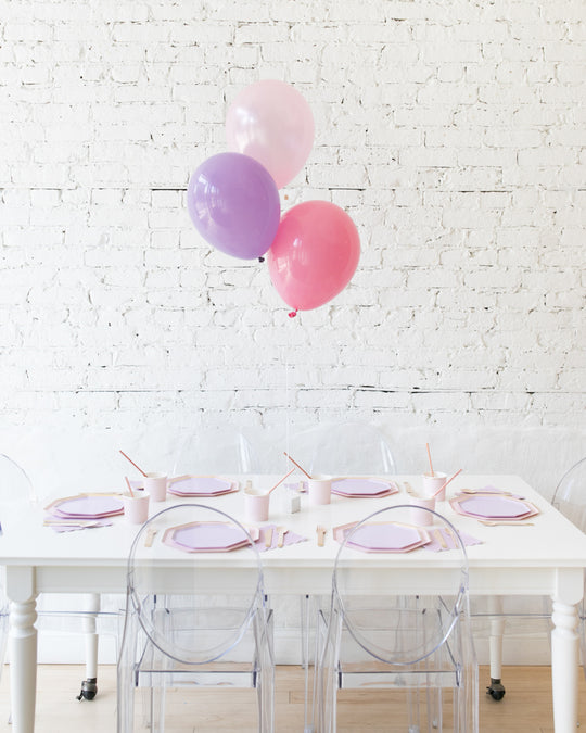 Princess Theme 11in Balloons Centerpiece - bouquet of 3