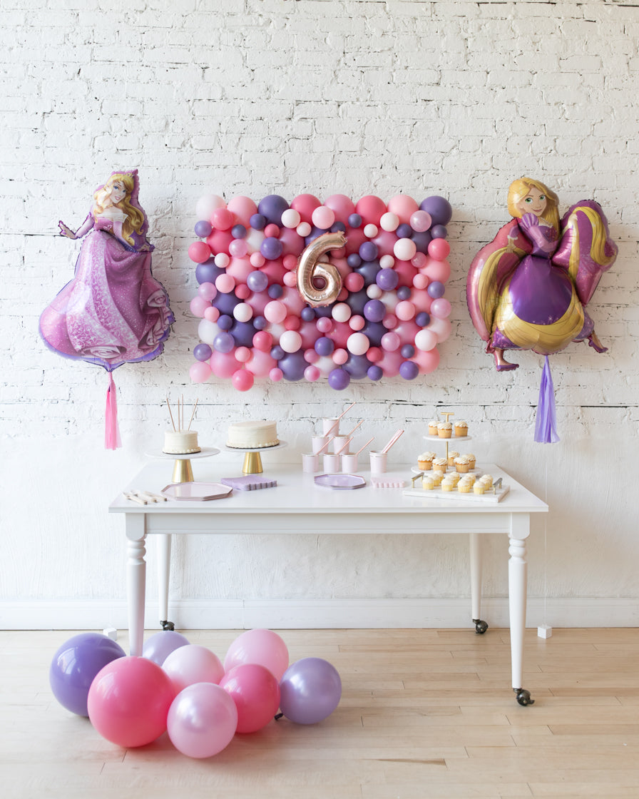 Princess-balloon-backdrop-board-rapunzel-sleeping-beauty-foil-set