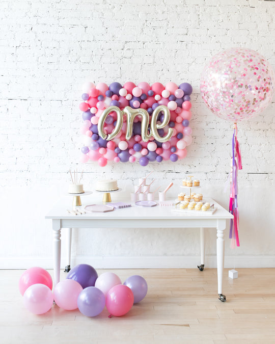 Princess Theme One Script Balloon Board & Confetti Giant Set