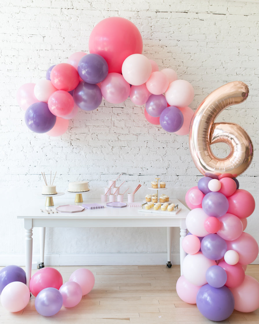 Princess-balloon-floating-arch-pink-number-column-foil-set