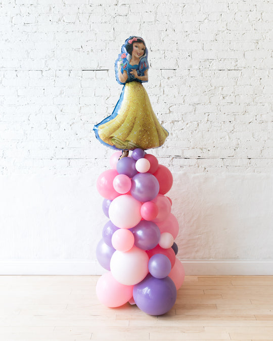 Princess Theme Snow White Balloon Column - 4ft