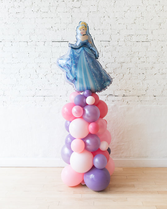 Princess Theme Cinderella Balloon Column - 4ft