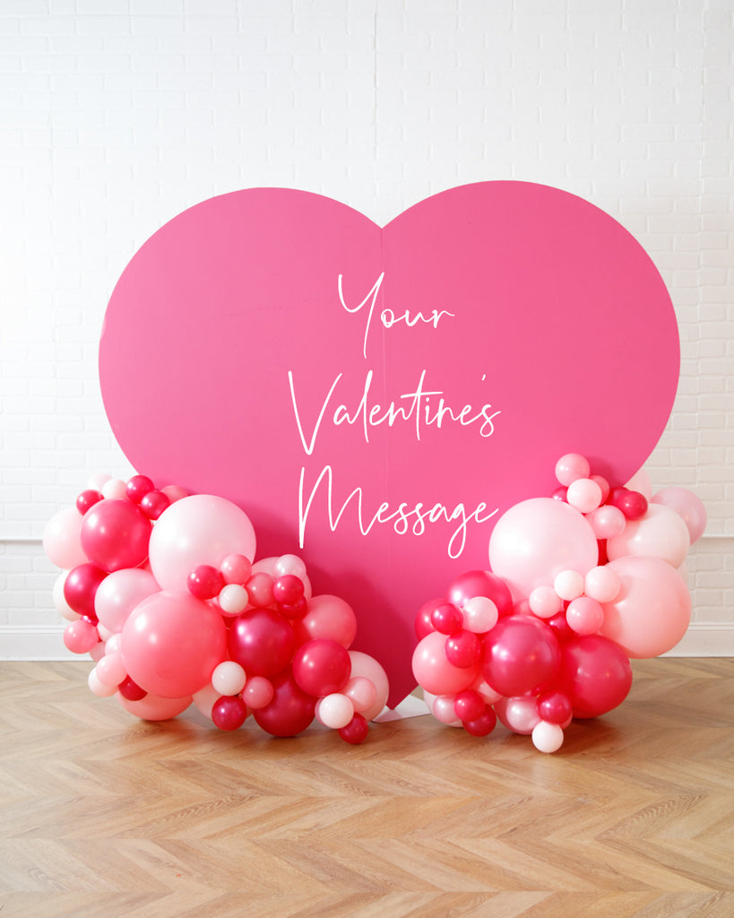 Valentine's Day - Balloon Heart Panel and Garland