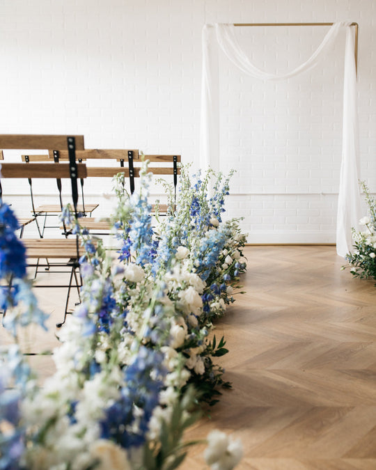 Provence - Aisle Decor Frame with Drapery and Grand Jardinière