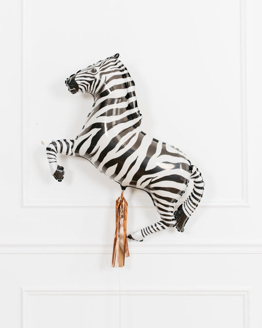 Serengeti - 36in Zebra Foil Balloon with Skirt