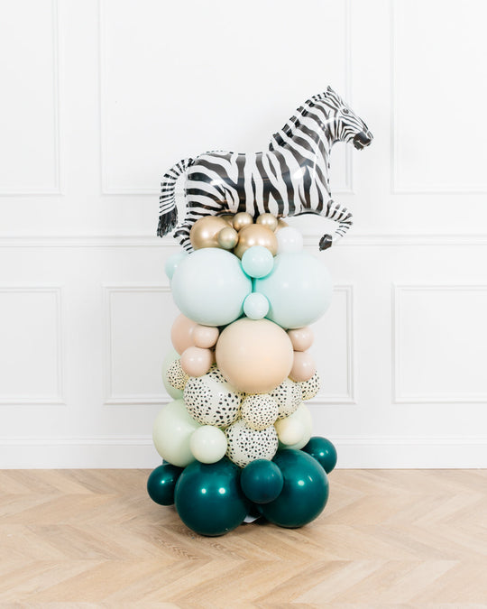 Serengeti - Zebra Balloon Column - 4ft
