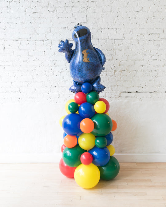 Sesame Street Theme - Cookie Monster Balloon Column - 4ft