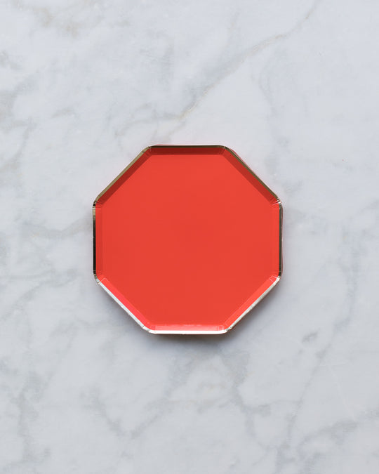 Meri Meri Large Red Plates - pack of 8