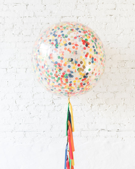 Sesame Street Theme - Confetti Giant Balloon with Tassel