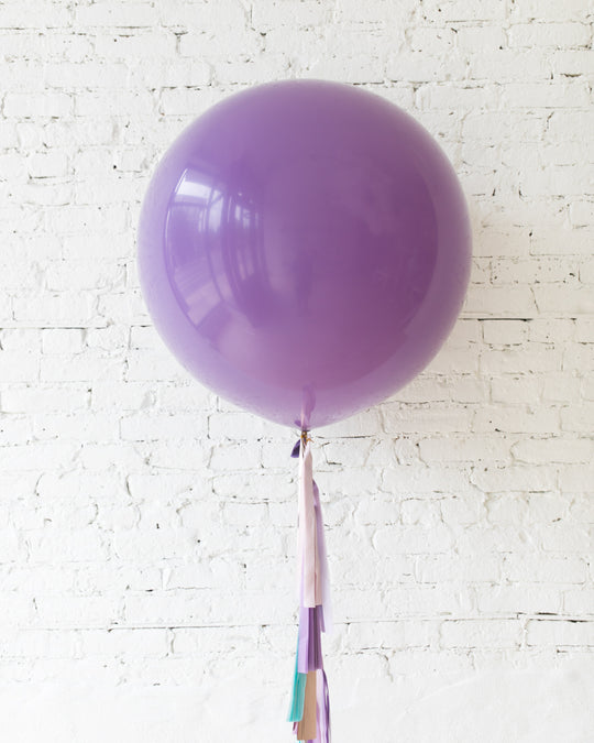 Purple Giant Balloon and Mermaid Theme Tassel