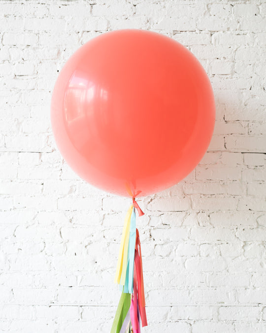OUTDOOR-Coral Giant Balloon and Fiesta Mix Palette Tassel