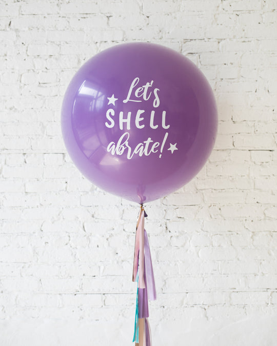 Mermaid Theme Specialty Giant Balloon and Tassel