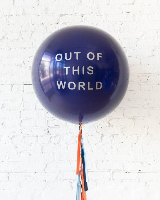 Space Theme Specialty Giant Balloon and Tassel
