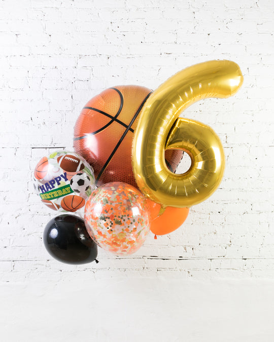 GIFT-Basketball Theme Number Birthday Bouquet