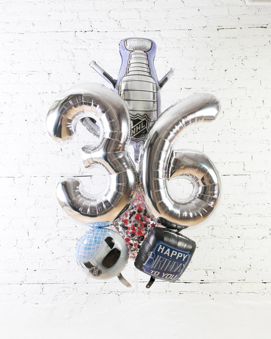 GIFT-Hockey Theme Double Digit Birthday Bouquet