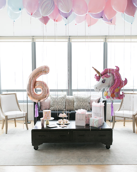 Unicorn Birthday Surprise Setup - White Glove Service Included