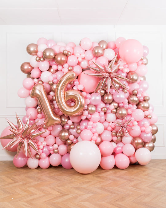 Teen Birthday - Balloon Wall with Foil