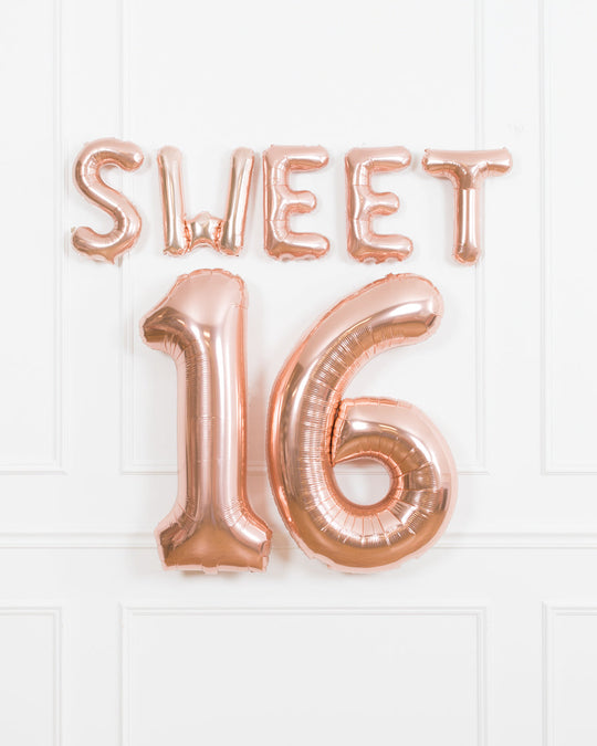 16in Foil Letters - Sweet 16