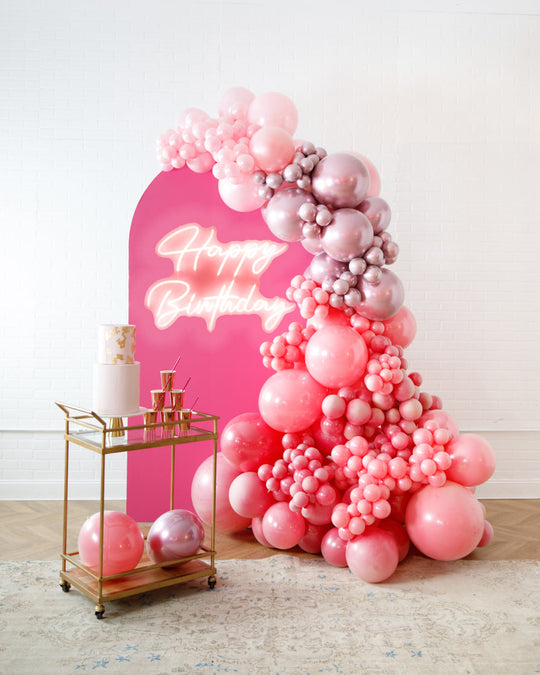 Pretty in Pink - The Aadi Set with Neon Sign