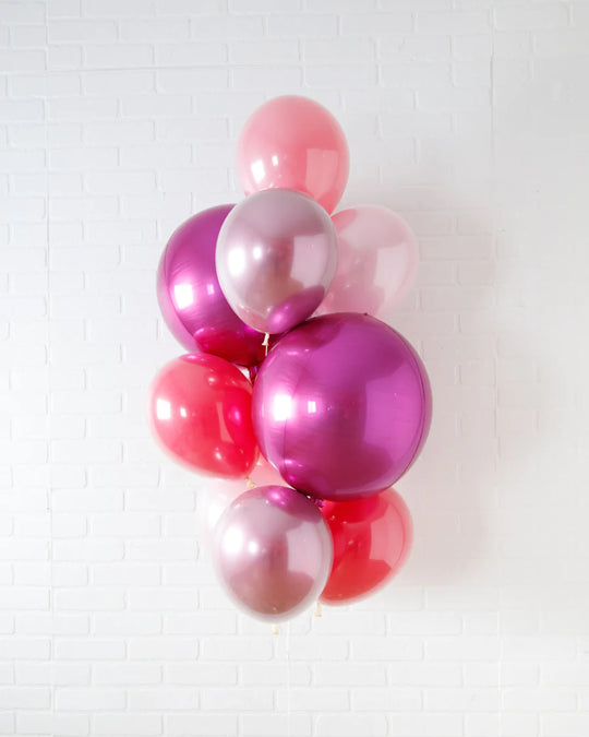 As If - Orb and 11in Balloons - bouquet of 10