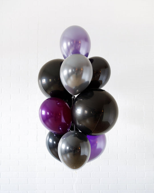 Club Cool - Orb and 11in Balloons - bouquet of 10