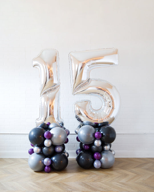 Club Cool - Jumbo Number Balloon Pedestal - 6ft