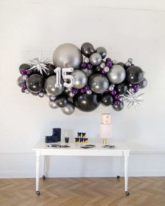 Panther King - Number Balloon Backdrop Install Piece - 6ft
