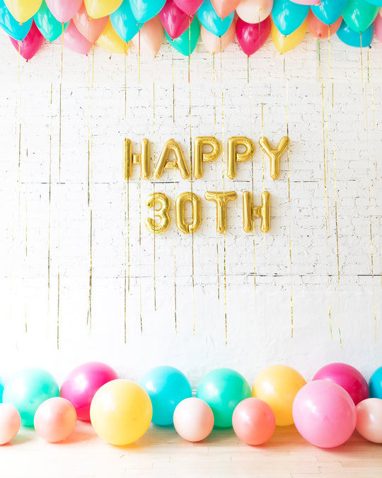 Tropical Time - Ceiling, Floor & Letter Balloons Set