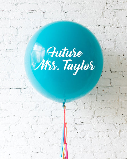 Tropical Time - Personalized Future MRS Giant Balloon with Tassel