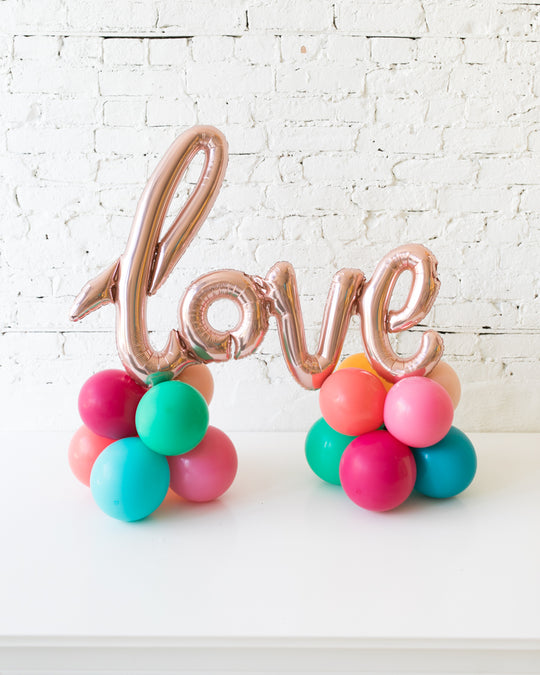 Tropical Time - Tabletop Love Script on Balloon Base - 1.5ft