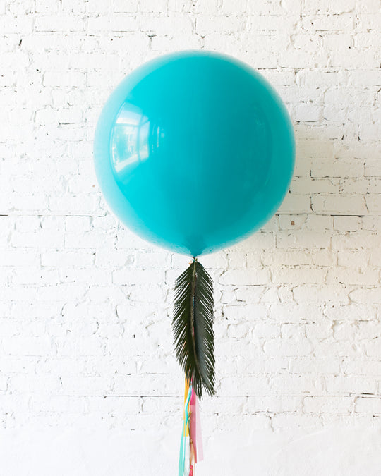 Tropical Time - Giant Balloon with Greenery Tassel