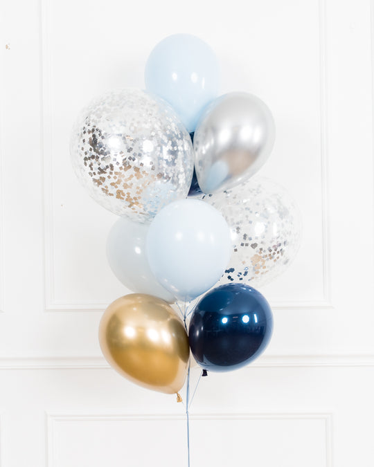 Twinkle Twinkle - Confetti and 11in Balloons - bouquet of 10