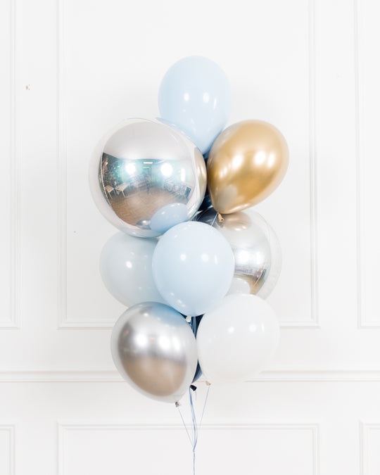 Twinkle Twinkle - Orbs and 11in Balloons - bouquet of 10